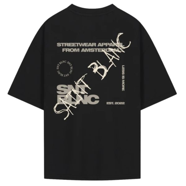 Saint Blanc T-shirt Original T-shirt Zwart