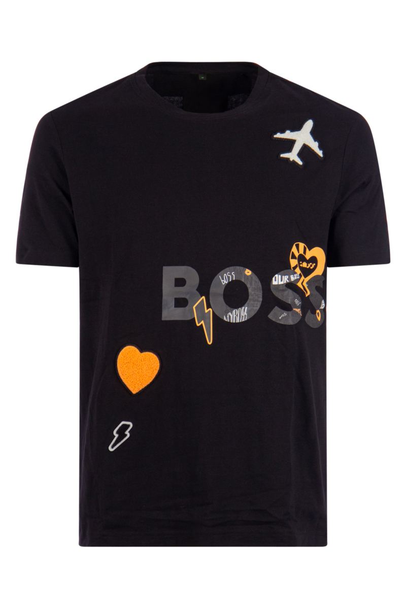 Hugo Boss T-shirt 50477600 Tee Lotu Zwart