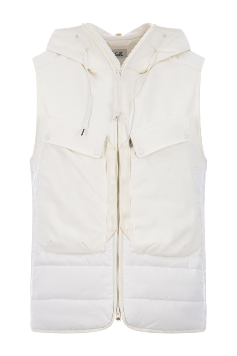 Cp Company Bodywarmer 15cmow018a Off White