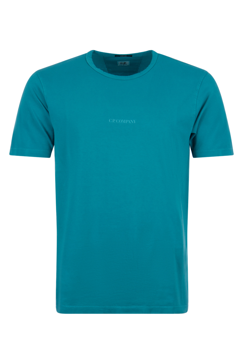 Cp Company T-shirt 14cmts142a-00543r Aqua