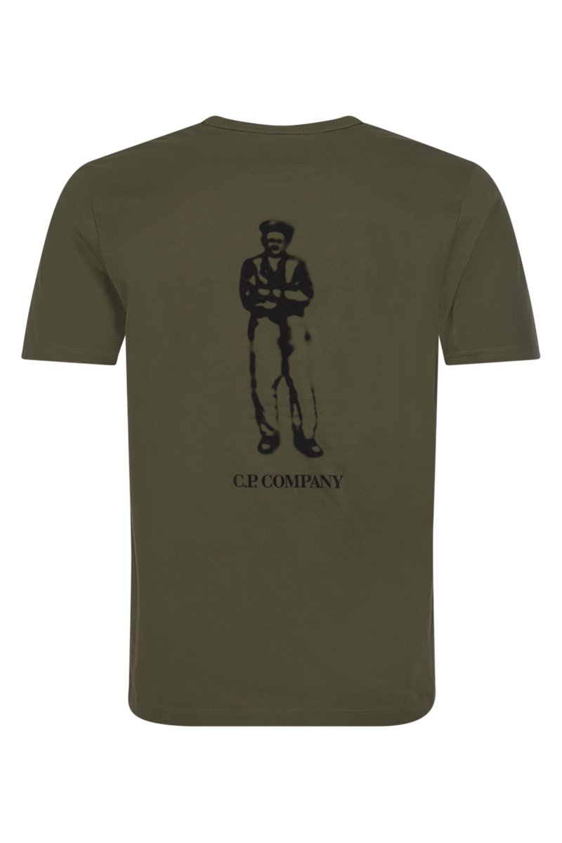 Cp Company T-shirt 14cmts155a Groen