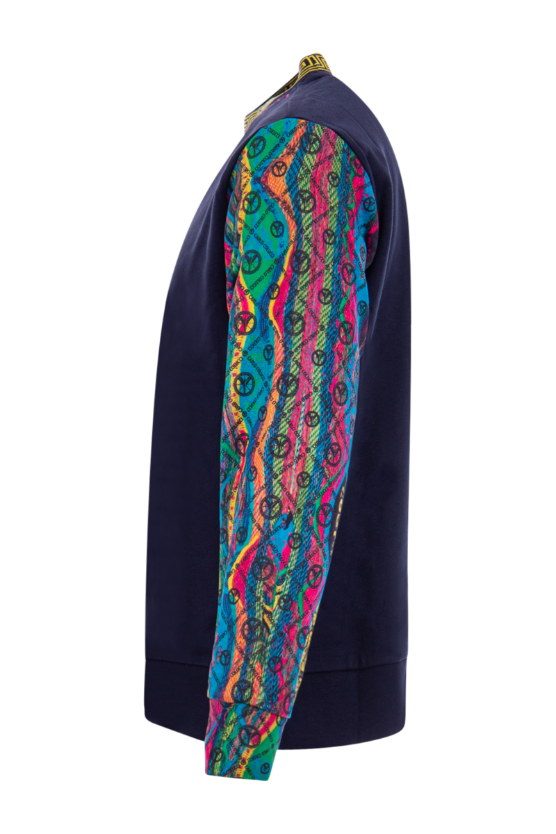 Carlo Colucci Sweater C5065 D-blauw