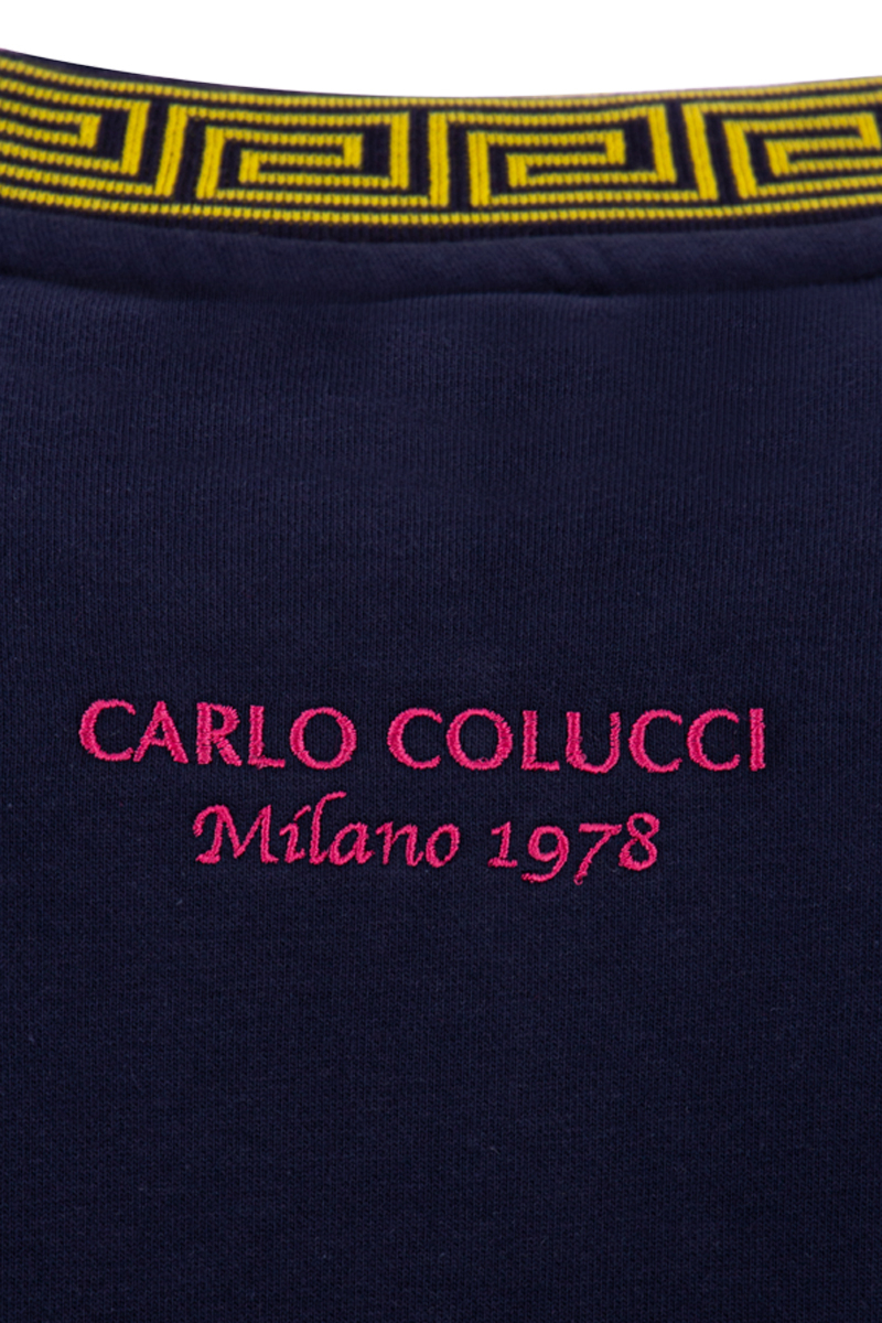 Carlo Colucci Sweater C5065 D-blauw