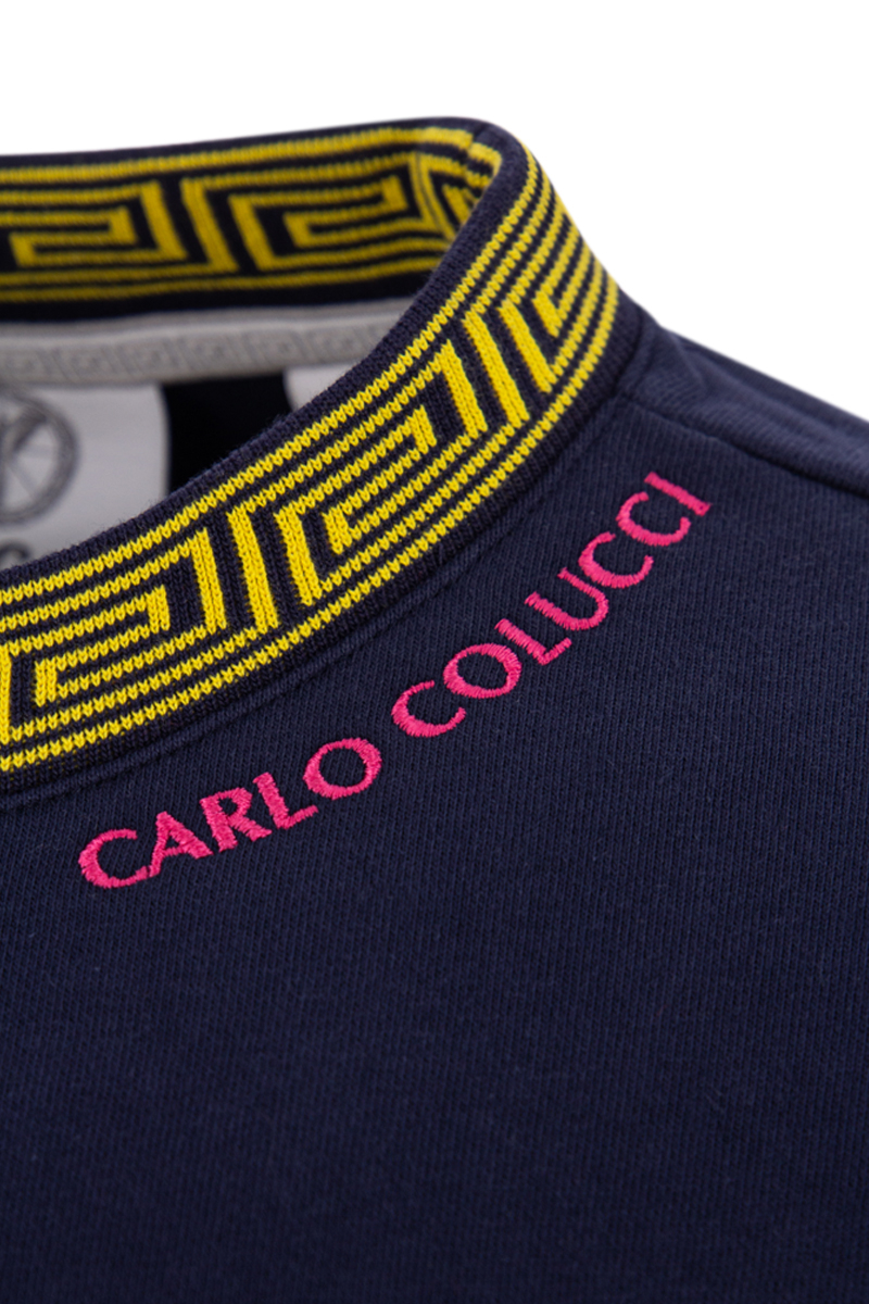 Carlo Colucci Sweater C5065 D-blauw