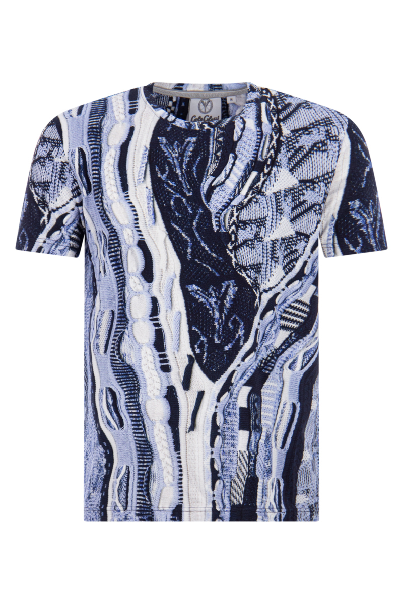 Carlo Colucci T-shirt C3083 Blauw