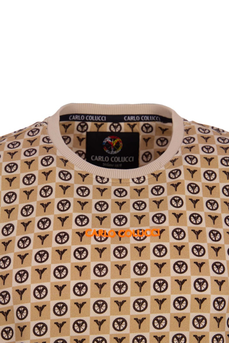 Carlo Colucci T-shirt C3099 Beige