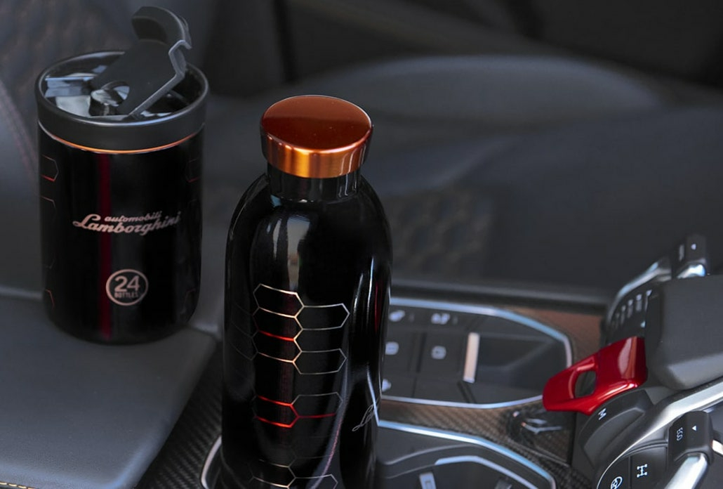 24 Bottles Fles Trumbler Lamborghini Zwart