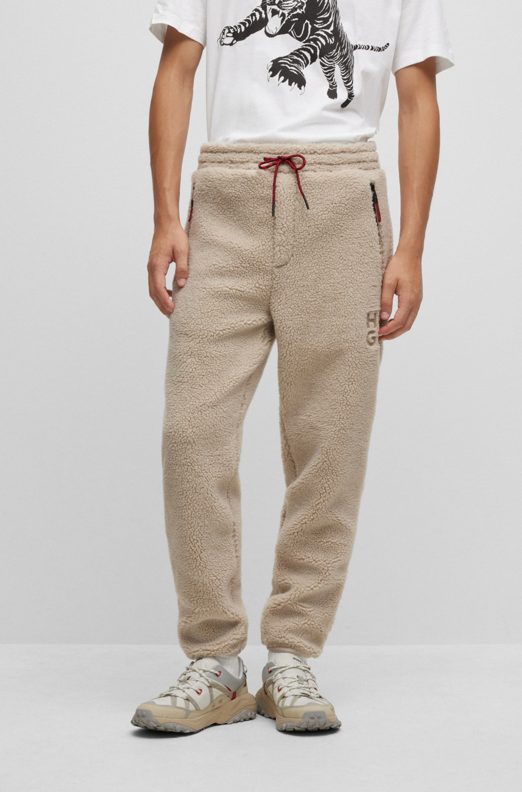 Hugo Boss Jogging Broek Danilong Wit