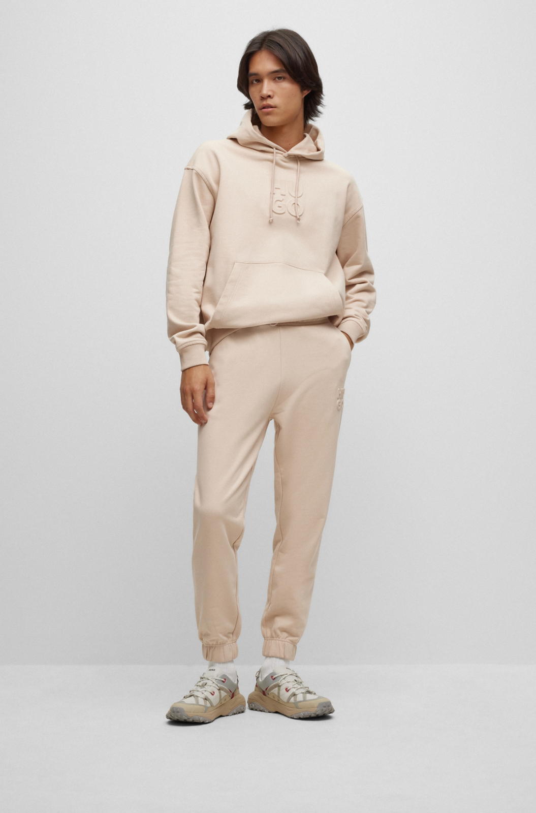 Hugo Boss Jogging Broek Dchard Beige
