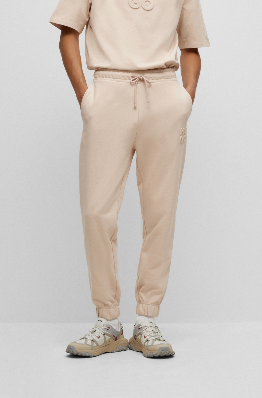 Hugo Boss Jogging Broek Dchard Beige