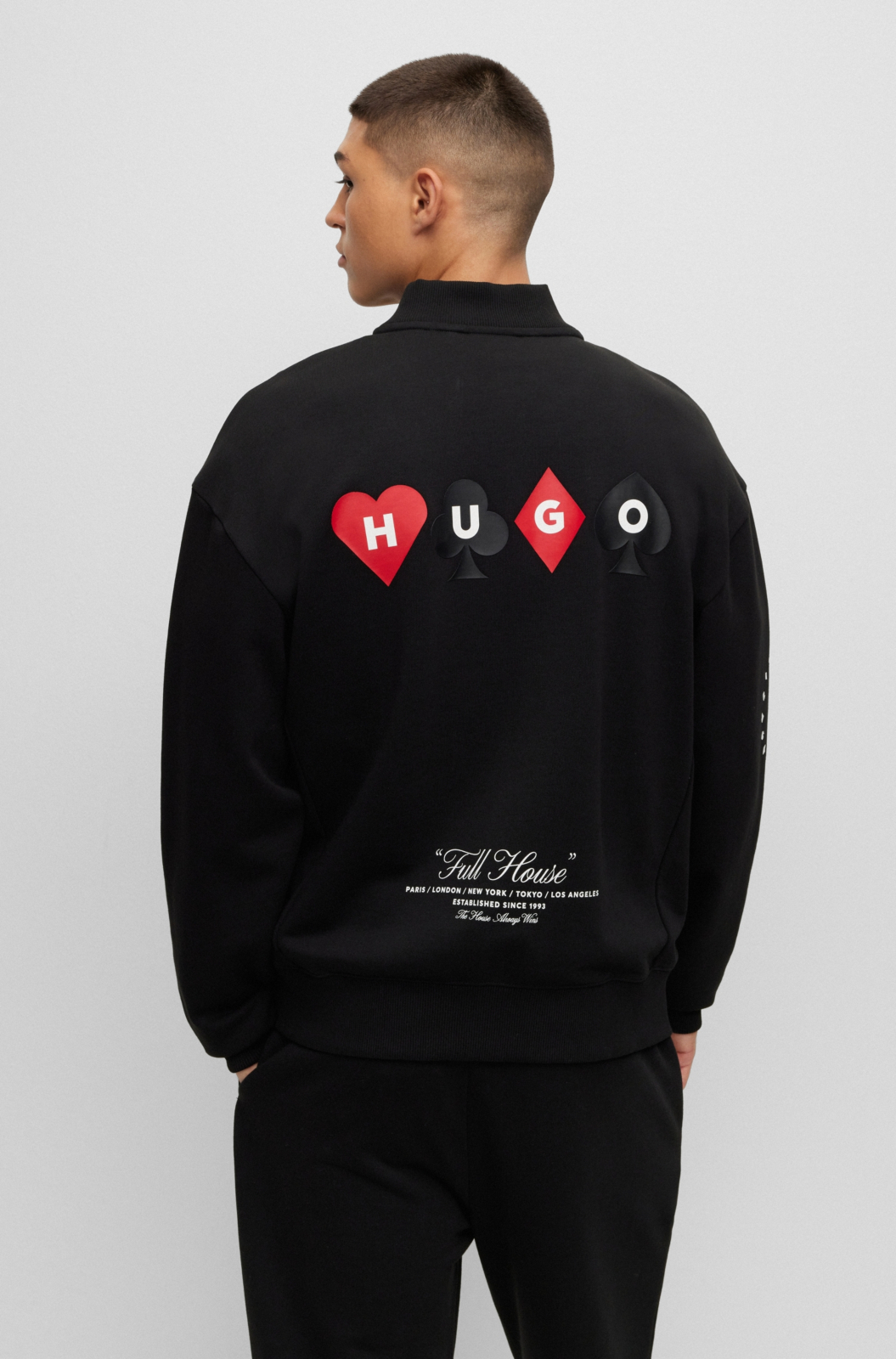 Hugo Boss Jogging Top Dinnabun Zwart