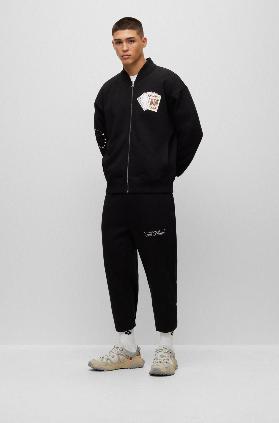 Hugo Boss Jogging Top Dinnabun Zwart