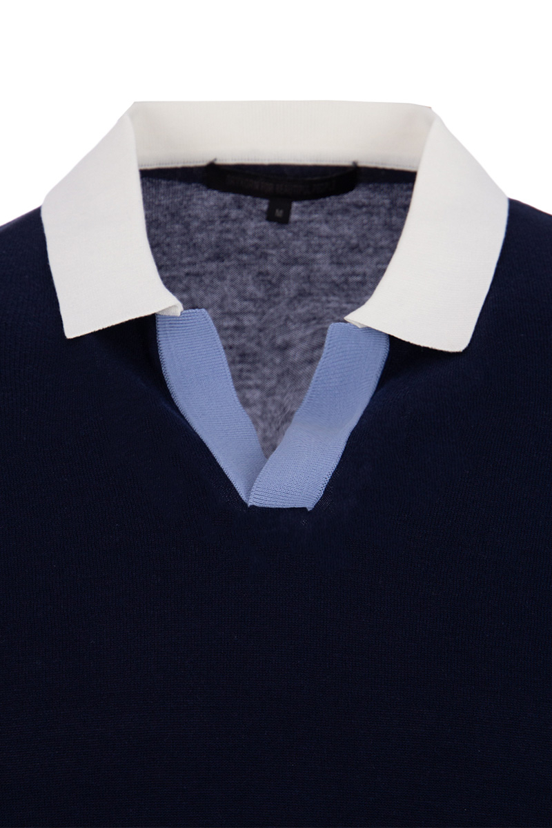 Drykorn Polo Braian Blauw