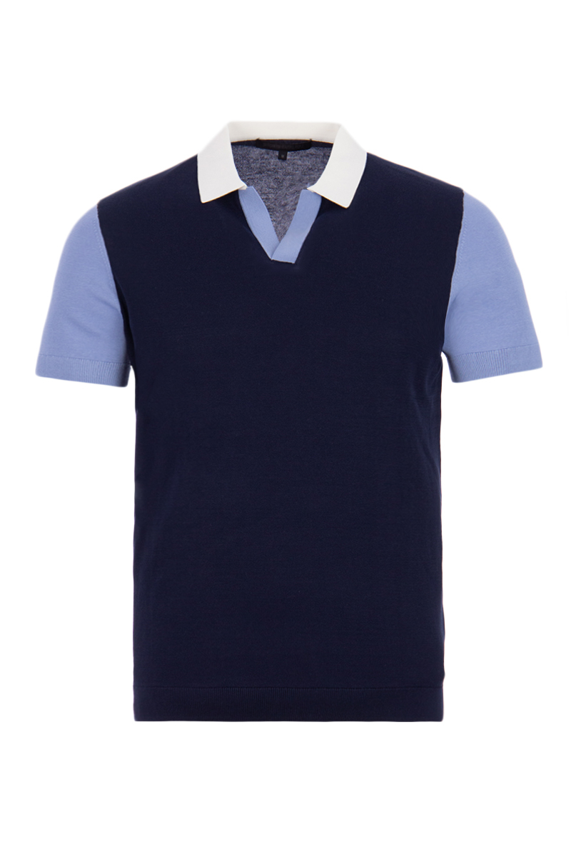 Drykorn Polo Braian Blauw
