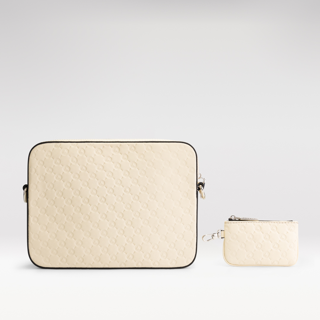 Confirm Tas Duo Bag Patterned M Off White