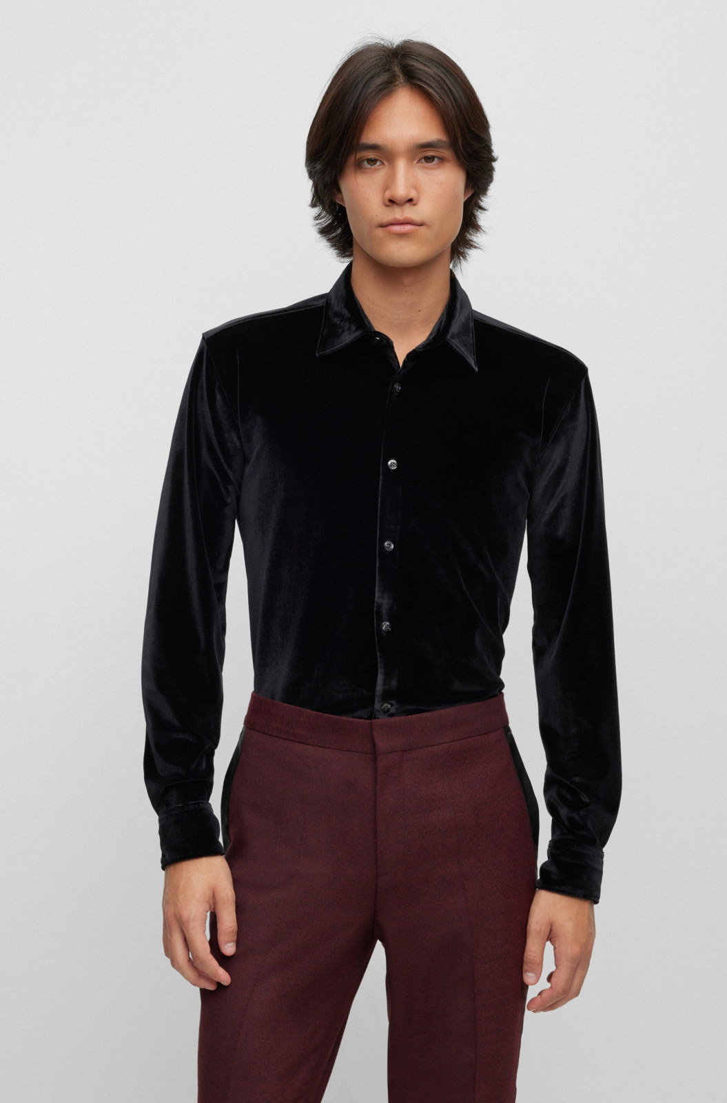 Hugo Boss Shirt Ermo 50503034 Zwart