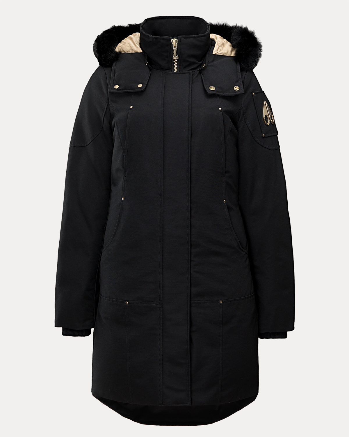 Moose Knuckles Jas Grand Metis Parka Shearling Zwart