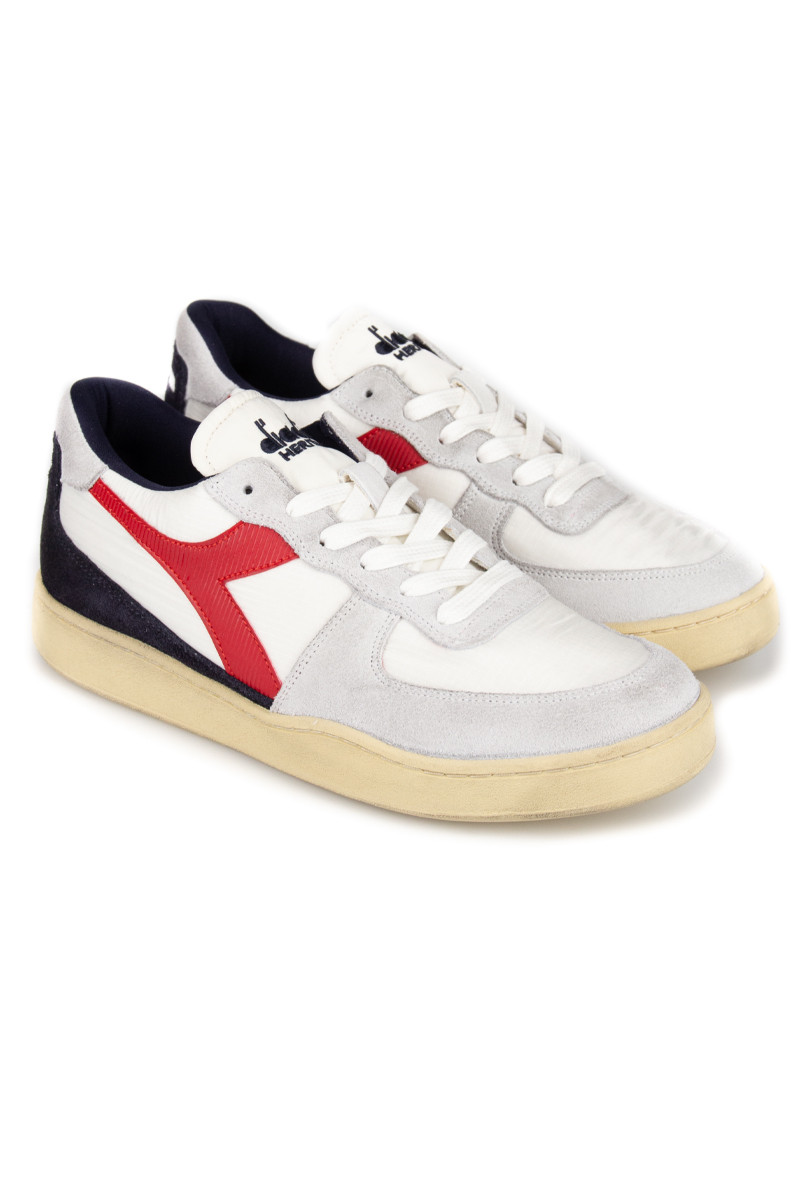 Diadora Schoenen Mi Basket Low Rib Wit