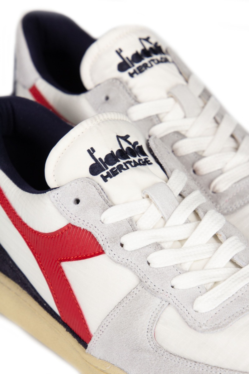 Diadora Schoenen Mi Basket Low Rib Wit