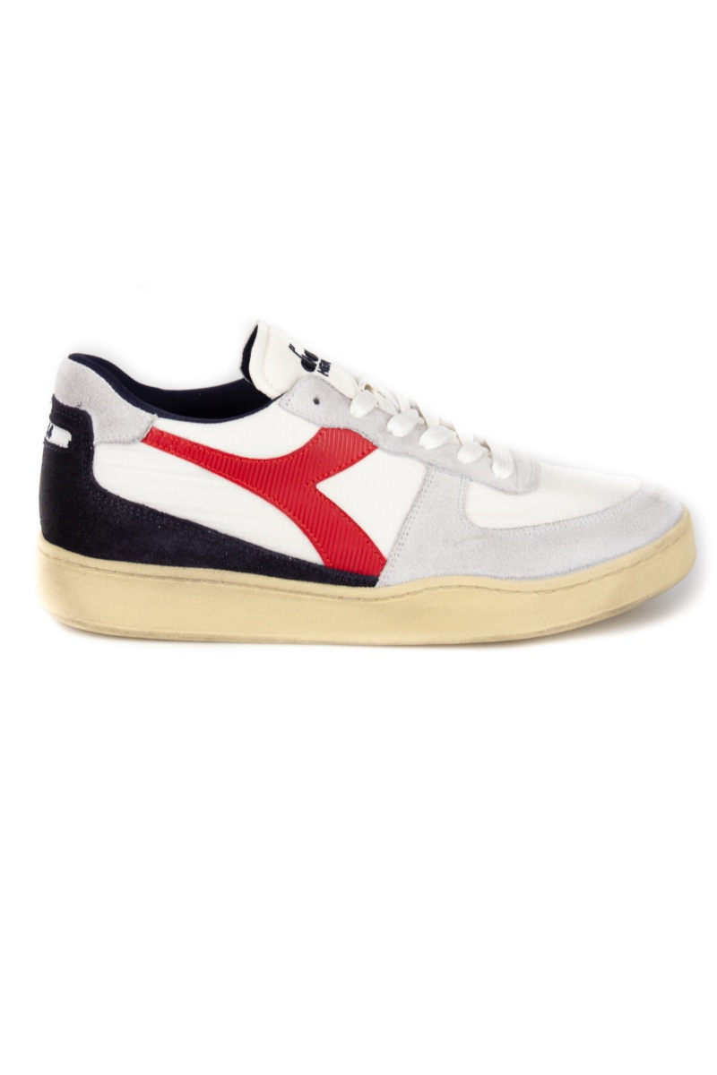 Diadora Schoenen Mi Basket Low Rib Wit