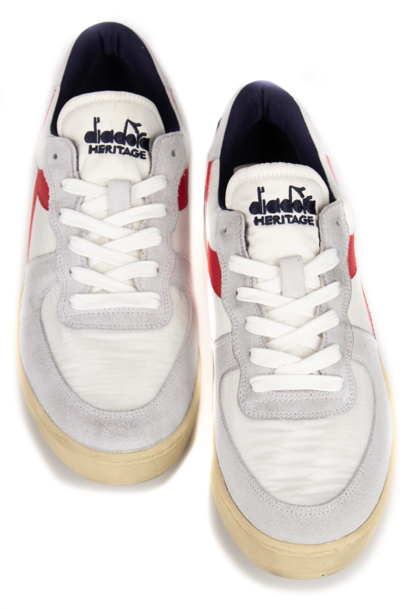 Diadora Schoenen Mi Basket Low Rib Wit