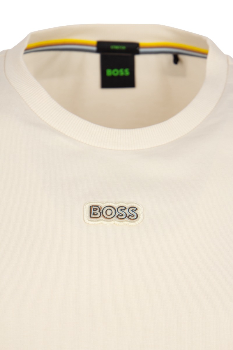 Hugo Boss T-shirt 50472378 Tee Tape Beige
