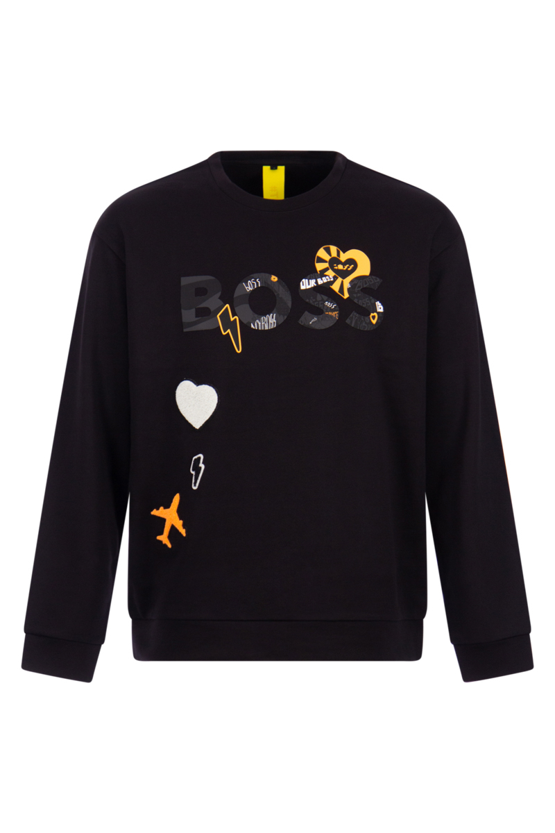 Hugo Boss Sweater 50476388 Salbo Lo Zwart