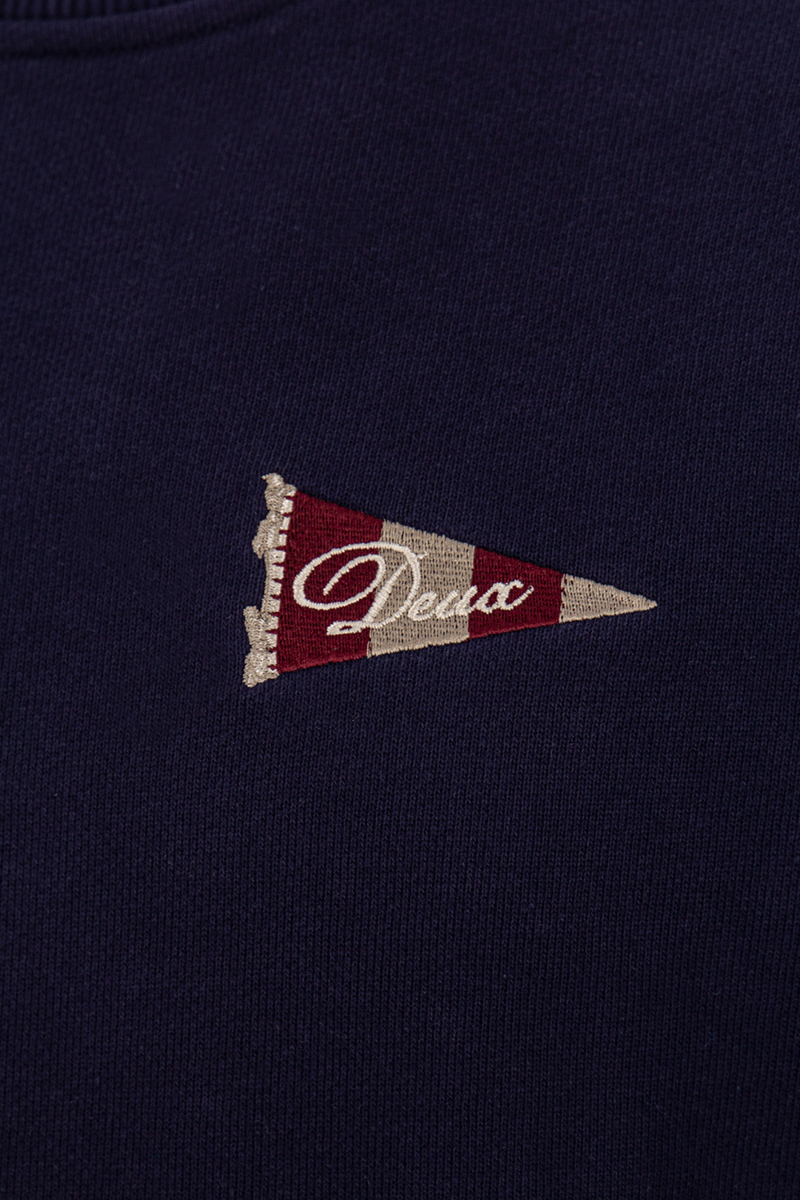 Les Deux Sweater Flag Sweater D-blauw