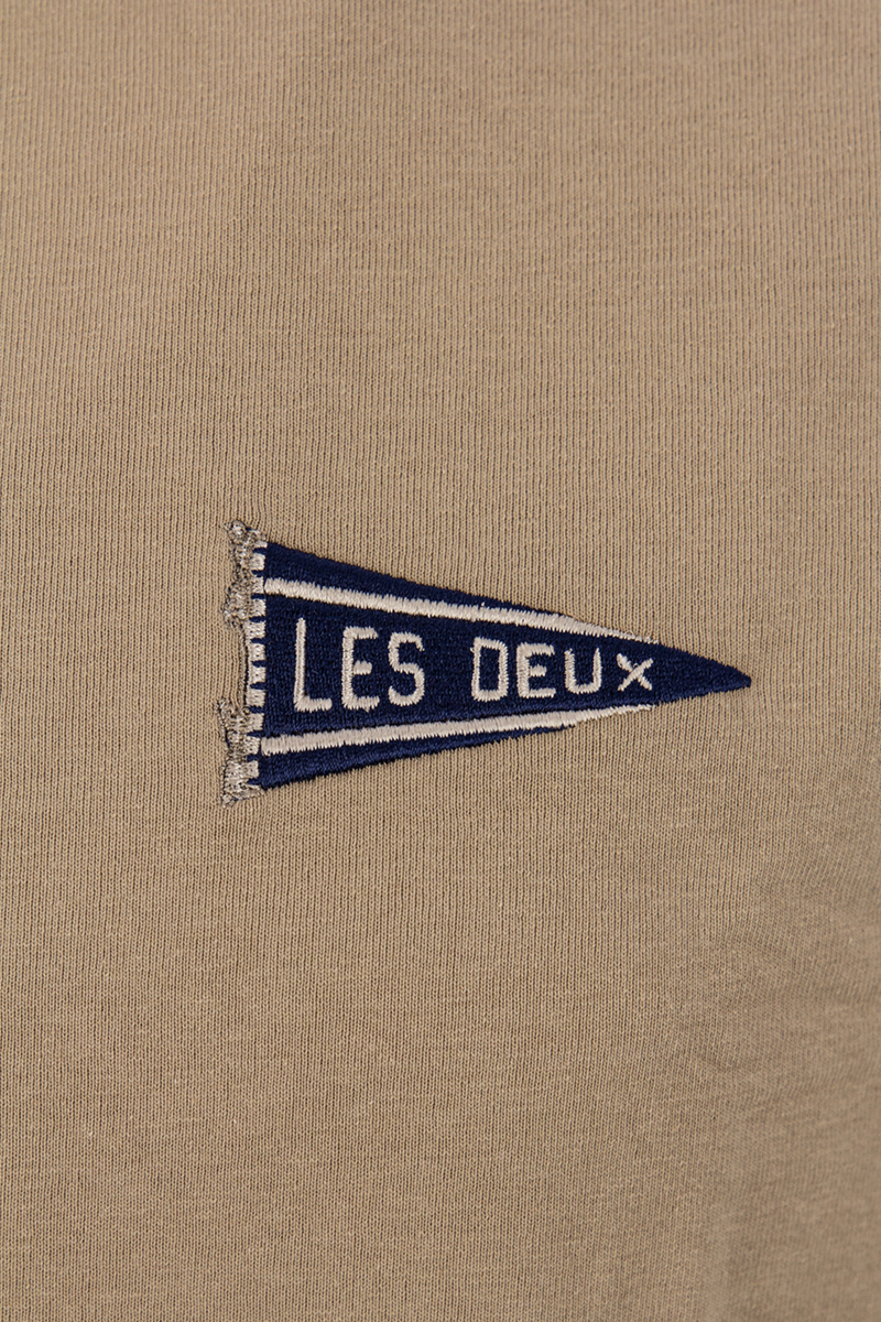 Les Deux T-shirt Flag Tee Beige