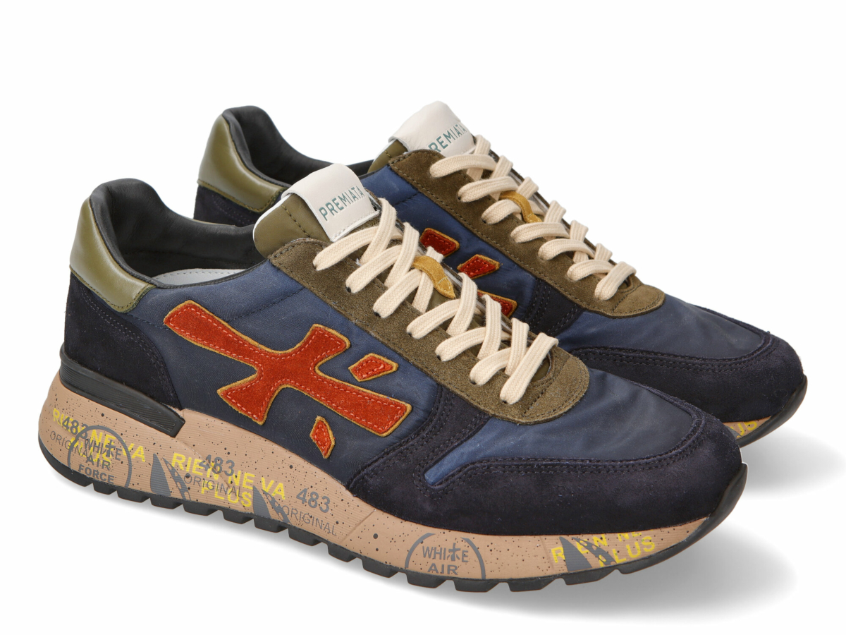 Premiata Schoenen Mick 001 D-blauw