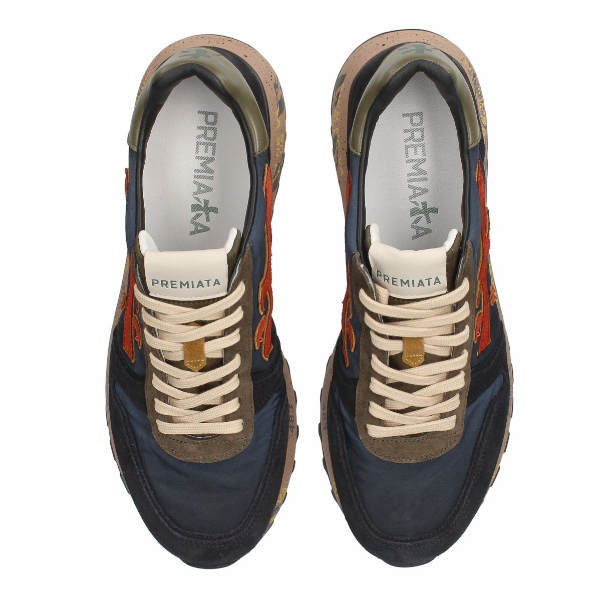 Premiata Schoenen Mick 001 D-blauw