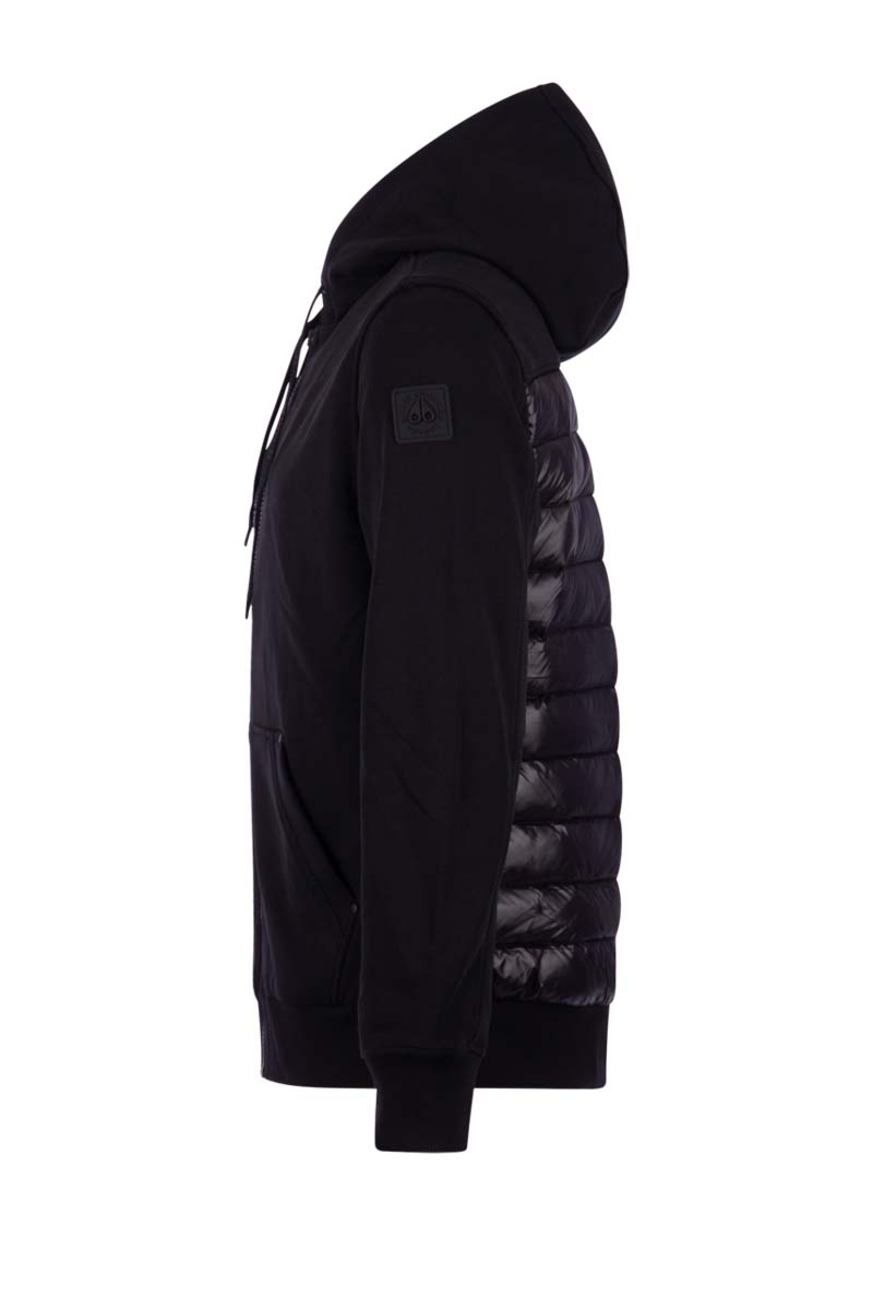Moose Knuckles Sweater Albermale Zip Up Zwart