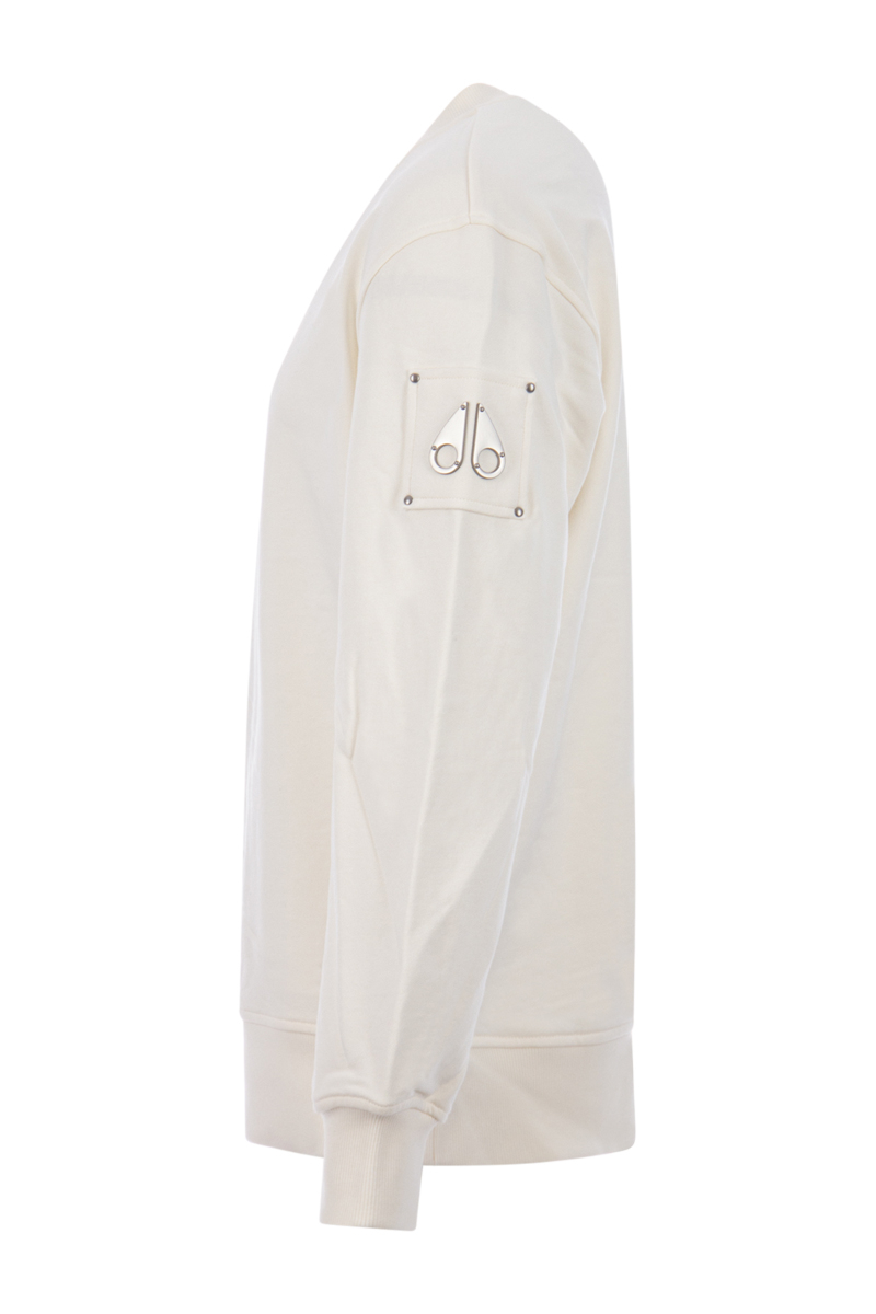 Moose Knuckles Sweater Hartsfield Crew Off White