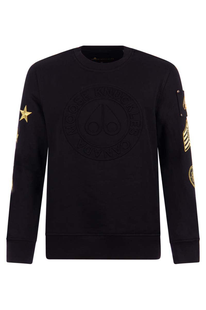 Moose Knuckles Sweater Montrose Swt Zwart
