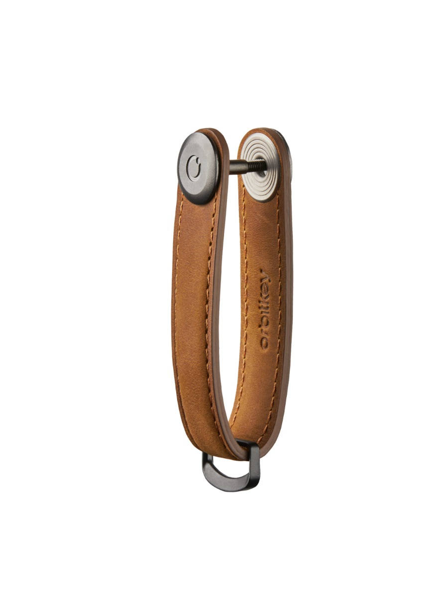 Orbitkey Gadget Crazy Horse Key Organizer Bruin