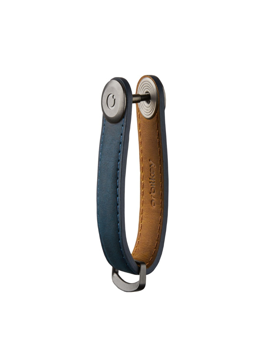 Orbitkey Gadget Crazy Horse Key Organizer D-blauw