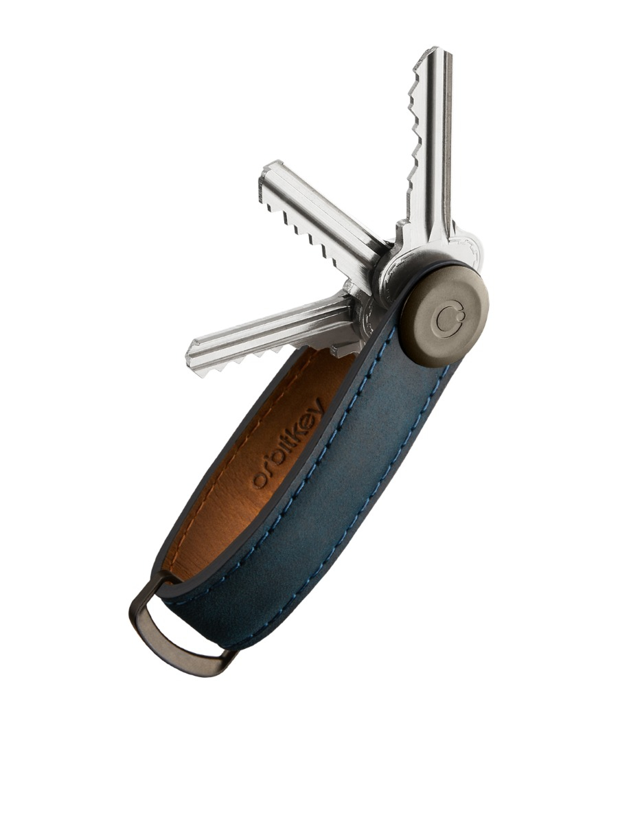 Orbitkey Gadget Crazy Horse Key Organizer D-blauw