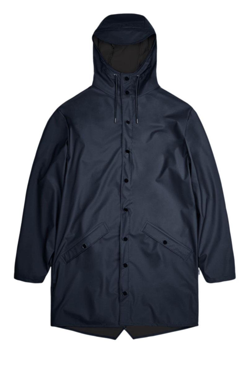 Rains Jas Long Jacket D-blauw