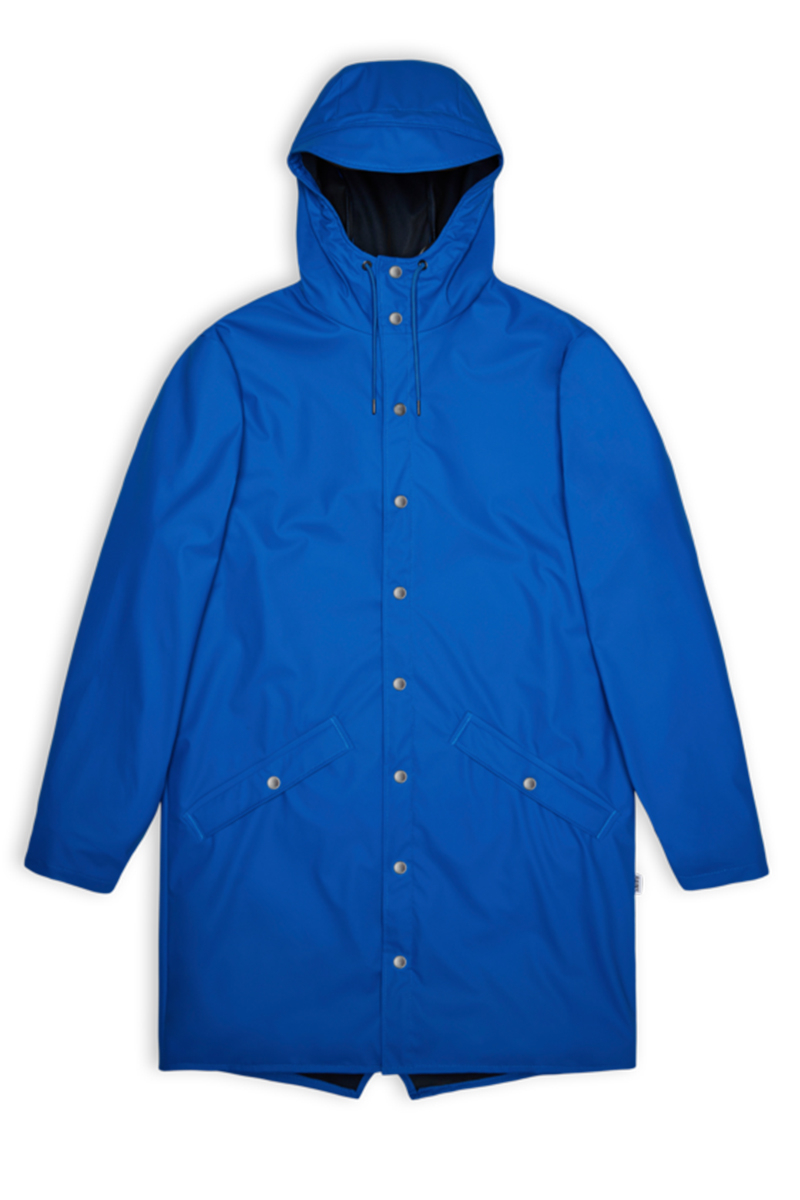 Rains Jas Long Jacket Blauw