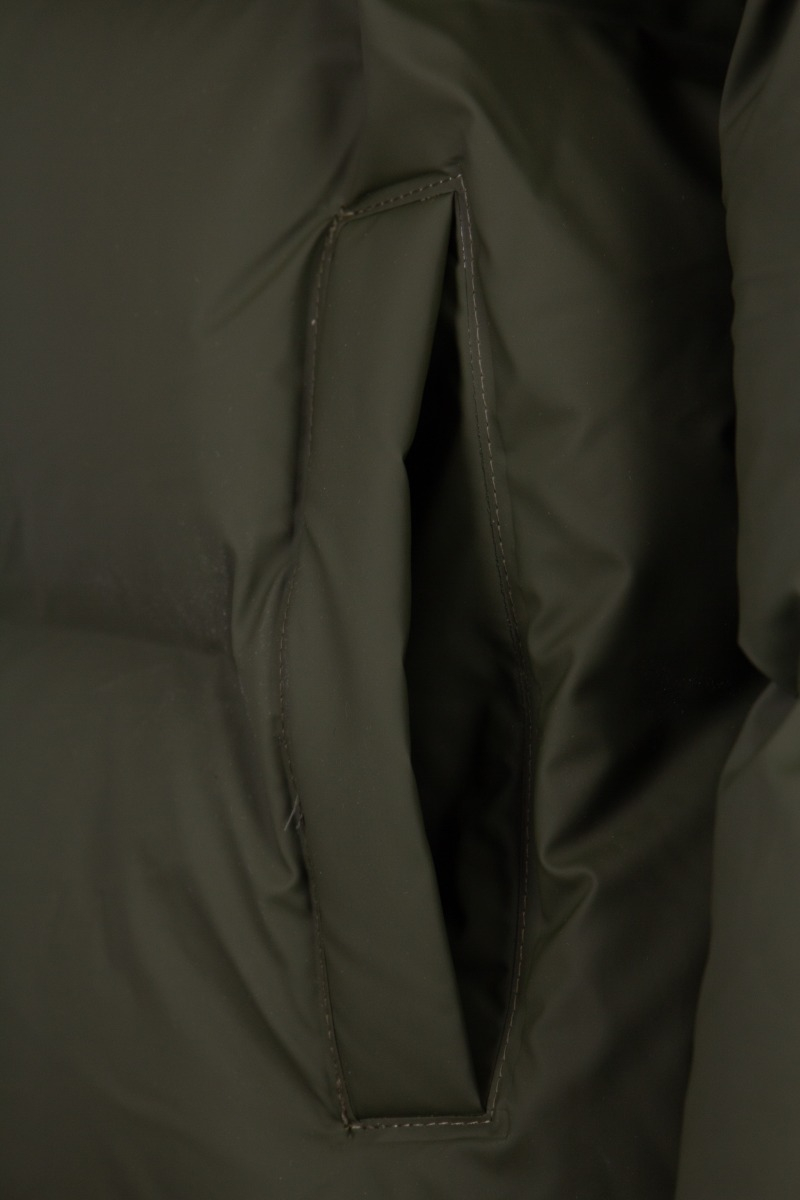 Rains Jas Long Puffer Jkt 22 D-groen
