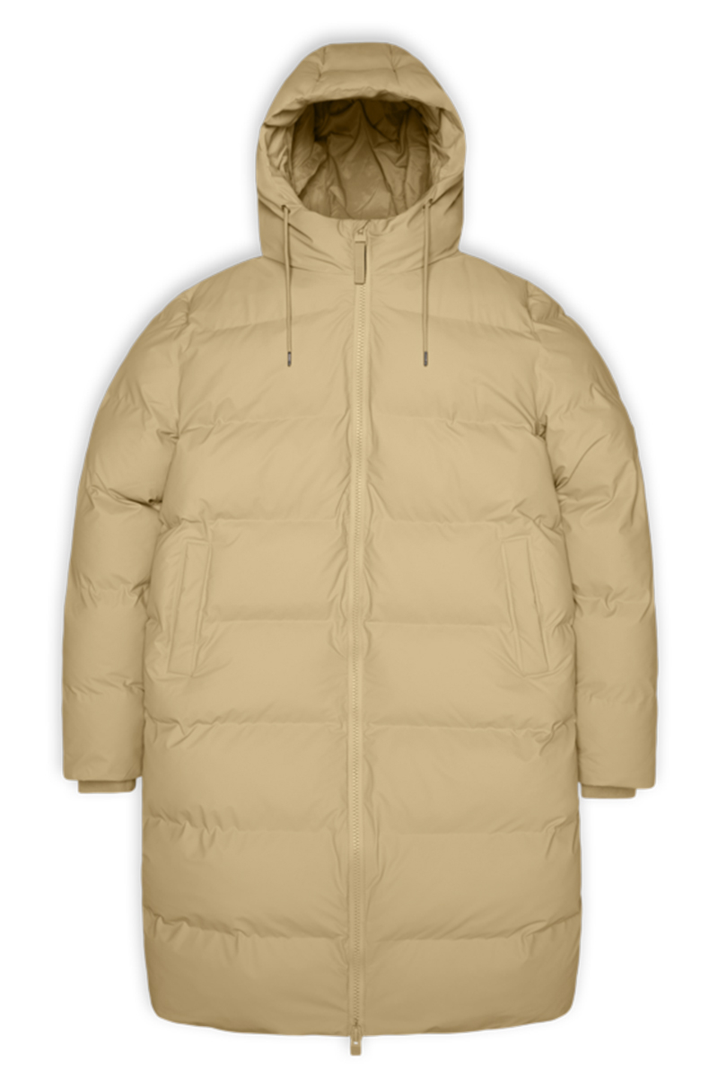 Rains Jas Long Puffer Jkt Beige