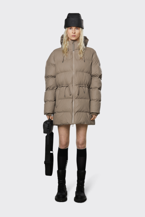 Rains Jas Puffer W Jkt L-bruin