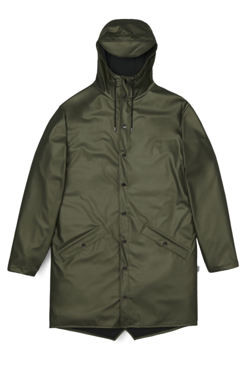 Rains Jas Long Jacket D-groen