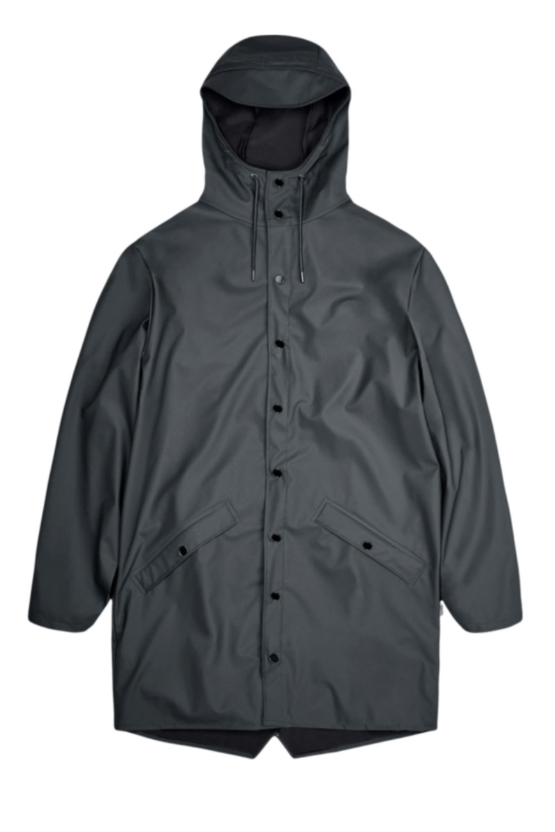 Rains Jas Long Jacket D-grijs