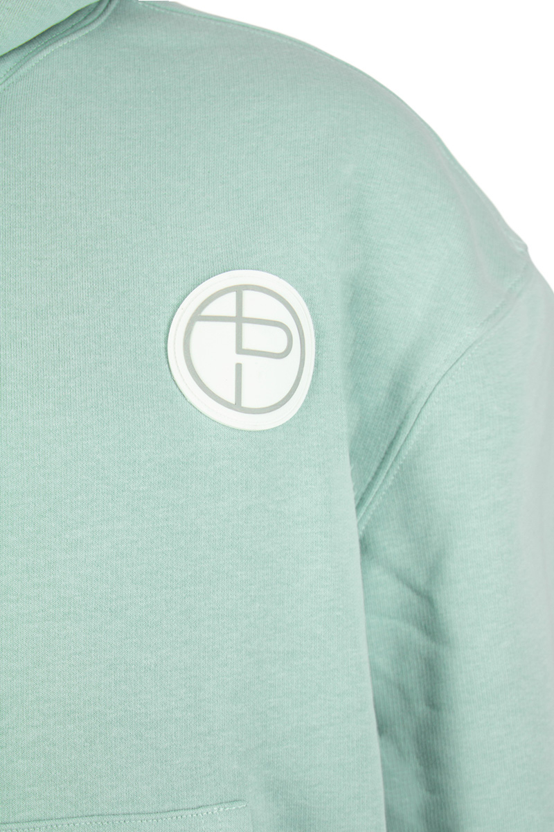 Tip De Bruin Sweater Tip Hoodie Badge Aqua