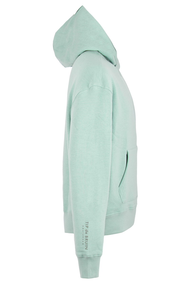 Tip De Bruin Sweater Tip Hoodie Badge Aqua
