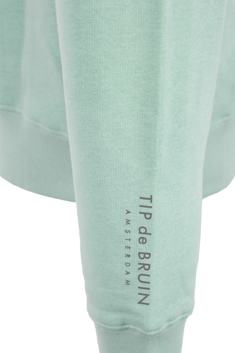 Tip De Bruin Sweater Tip Hoodie Badge Aqua