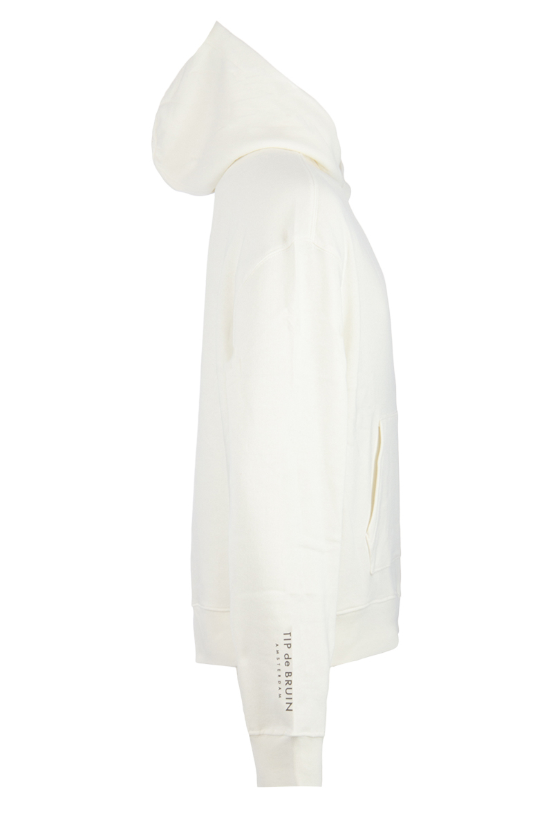 Tip De Bruin Sweater Tip Hoodie Badge Off White