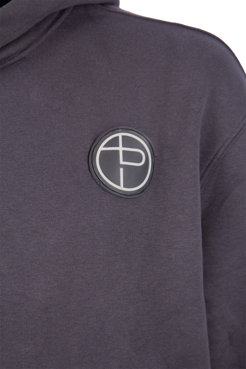 Tip De Bruin Sweater Tip Hoodie Badge Grijs