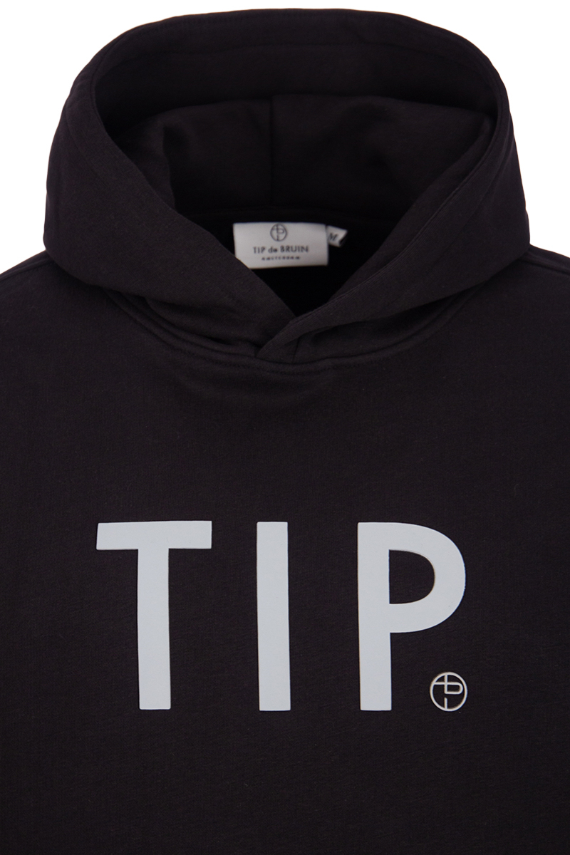 Tip De Bruin Sweater Tip Hoodie Tip Zwart